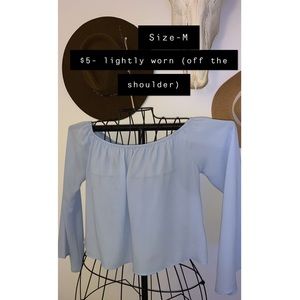 Off the shoulder shirt